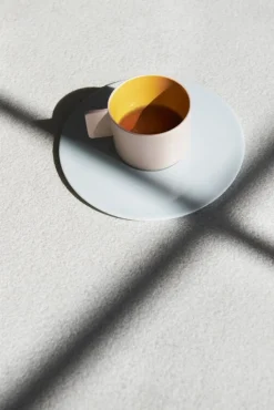 1616 / arita japan SB kaffekopp med fat, 170 ml, ljusrosa