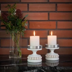 Aarikka Ruustinna ljusstake, vit