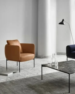 Adea Bonnet clubfåtölj, anilinläder