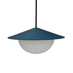 AGO Alley pendellampa, inbyggd LED, liten, mörkblå