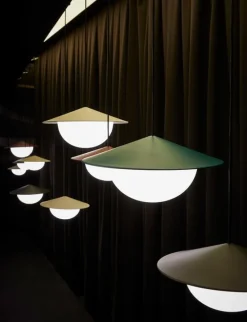 AGO Alley pendellampa, inbyggd LED, liten, mörkblå