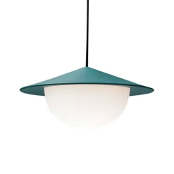 AGO Alley pendellampa, inbyggd LED, liten, grön