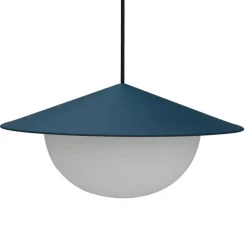 AGO Alley pendellampa, inbyggd LED, stor, mörkblå