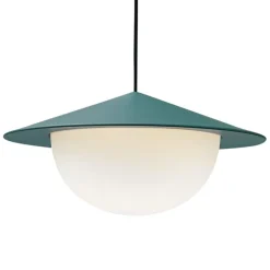 AGO Alley pendellampa, inbyggd LED, stor, grön