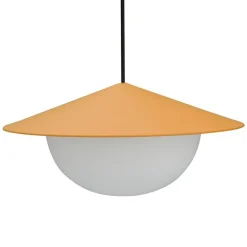 AGO Alley pendellampa, inbyggd LED, stor, senap