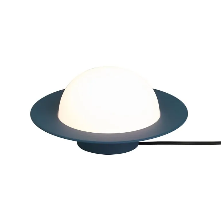 AGO Alley Still bordslampa, dimbar, liten, mörkblå