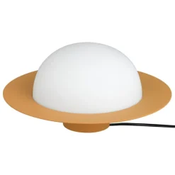 AGO Alley Still bordslampa, dimbar, stor, senap