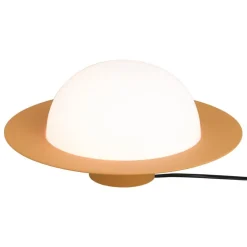 AGO Alley Still bordslampa, dimbar, stor, senap