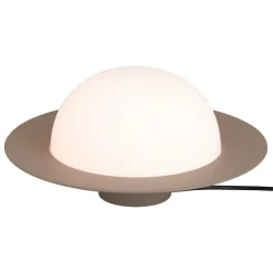 AGO Alley Still bordslampa, dimbar, stor, lergrå