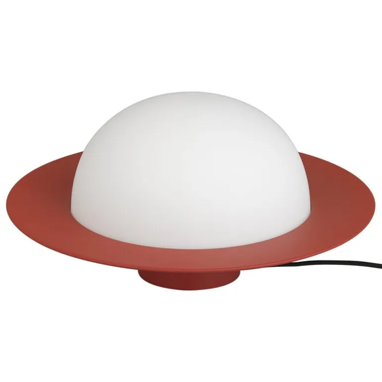 AGO Alley Still bordslampa, dimbar, stor, tegelröd