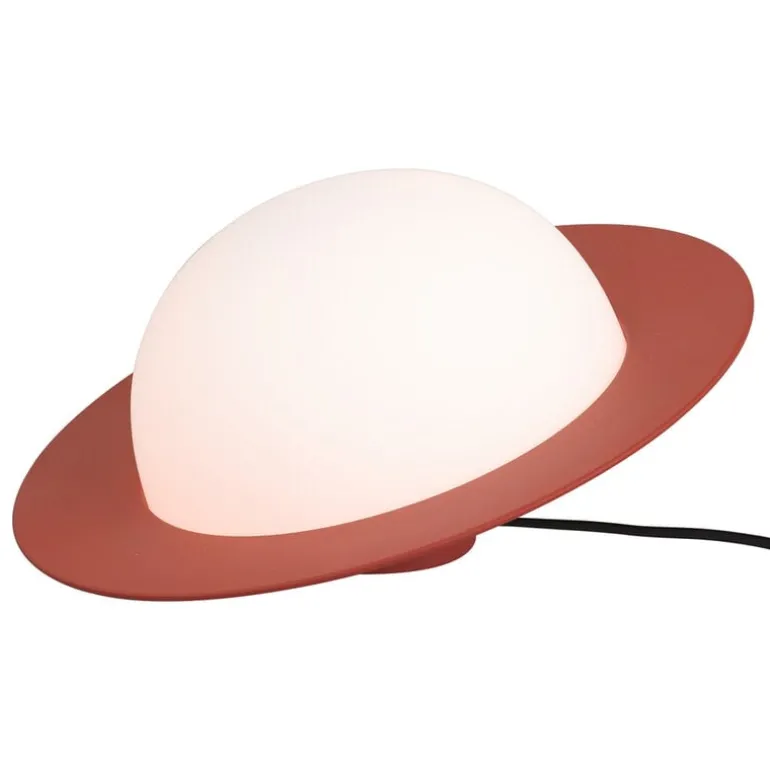 AGO Alley Tilt bordslampa, dimbar, stor, tegelröd