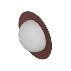 AGO Alley vägglampa, inbyggd LED, liten, vinröd