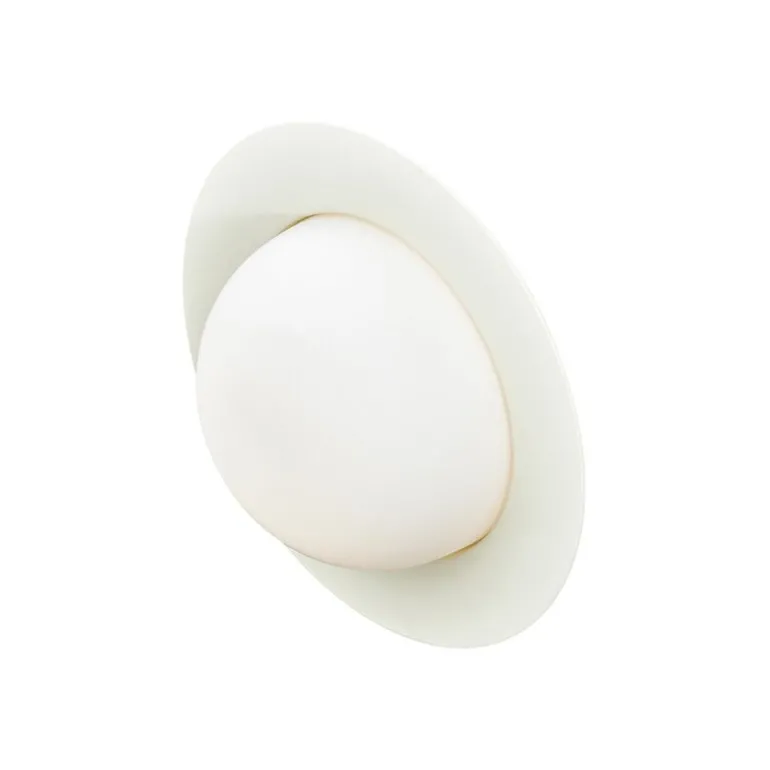 AGO Alley vägglampa, inbyggd LED, liten, äggvit