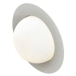 AGO Alley vägglampa, inbyggd LED, stor, grå