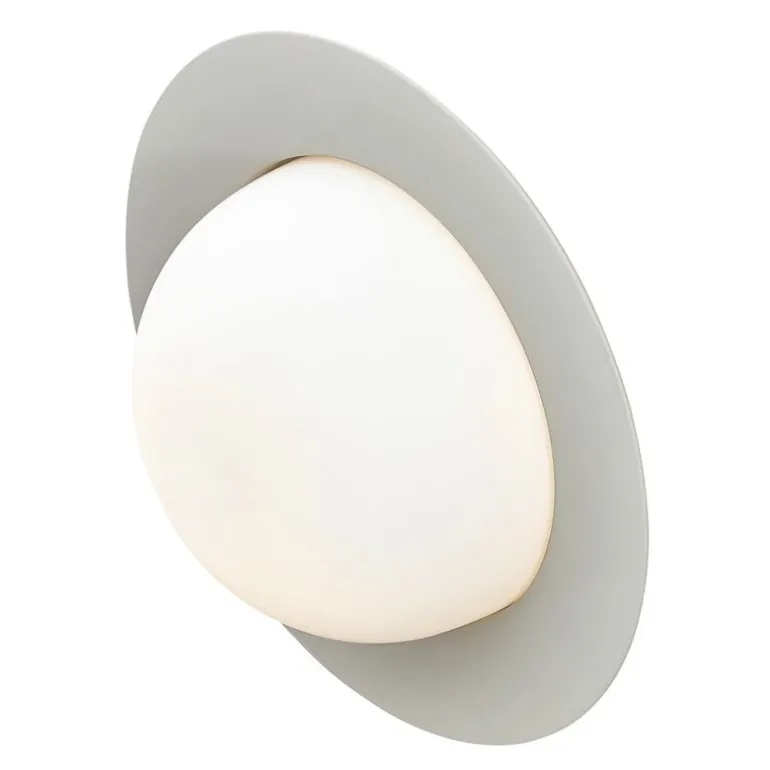 AGO Alley vägglampa, inbyggd LED, stor, grå