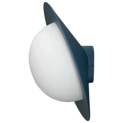 AGO Alley vägglampa, inbyggd LED, stor, mörkblå