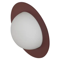 AGO Alley vägglampa, inbyggd LED, stor, vinröd