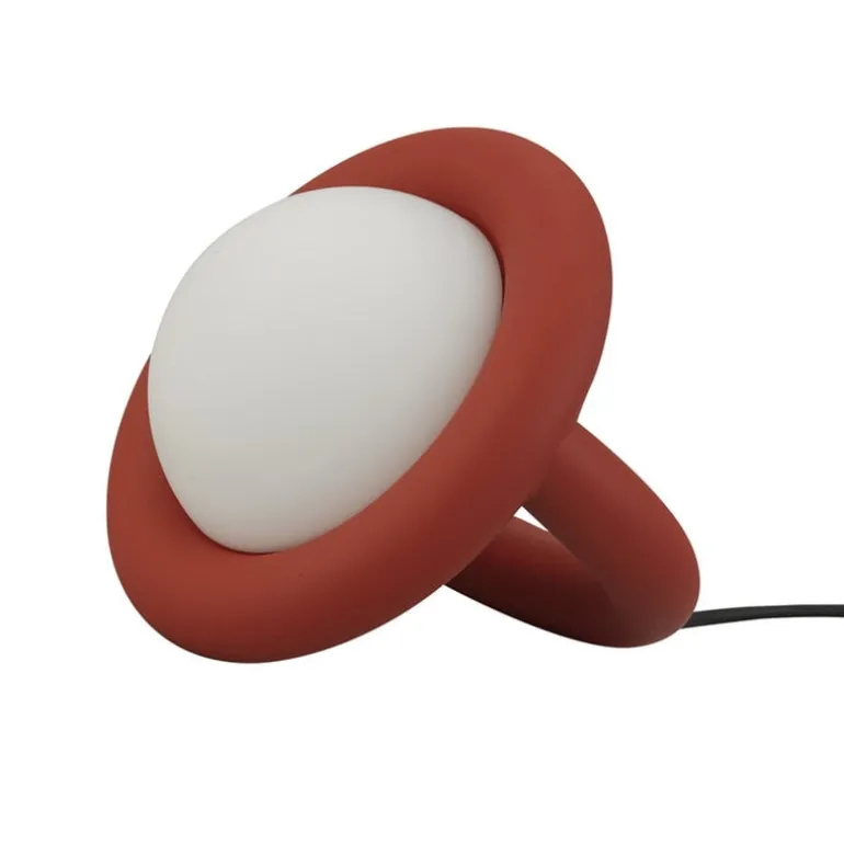 AGO Balloon bordslampa, dimbar, tegelröd