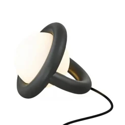 AGO Balloon bordslampa, dimbar, träkol