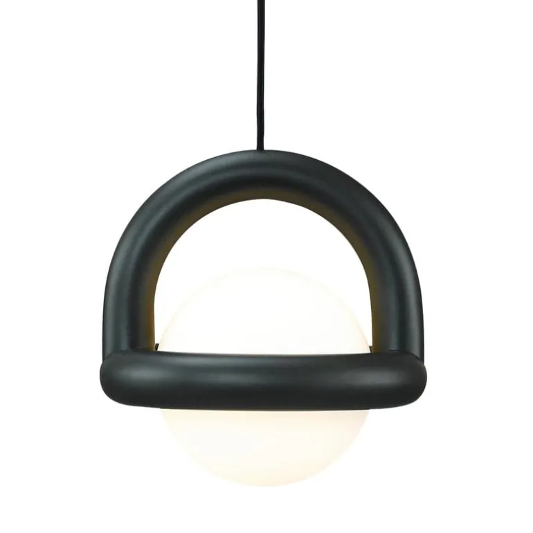 AGO Balloon pendellampa, dimbar, träkol