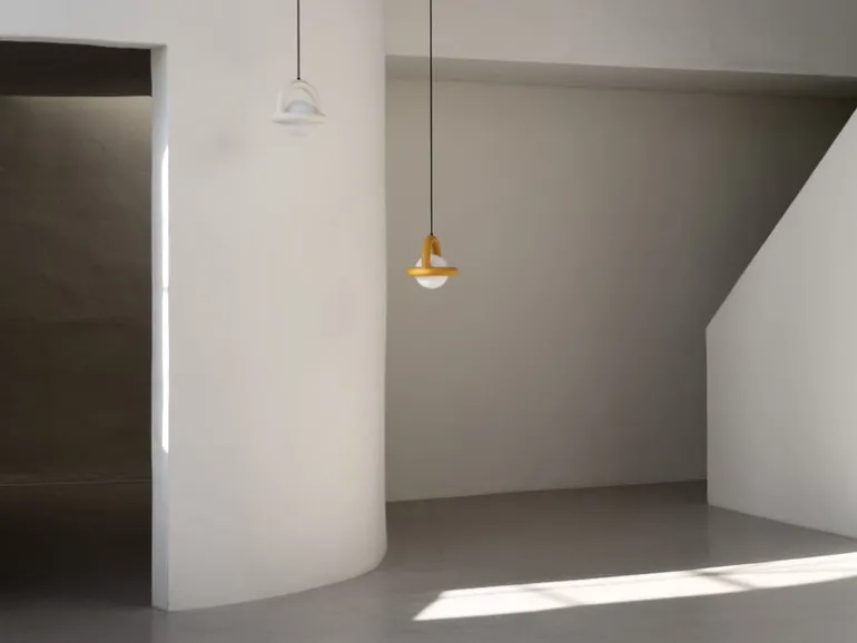 AGO Balloon pendellampa, dimbar, tegelröd