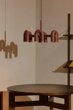 AGO Cirkus ljuskrona, stor, terrakotta