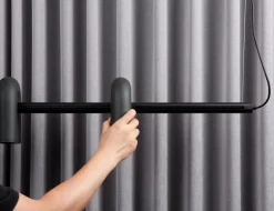 AGO Cirkus Modular spårskena, 60 cm, svart