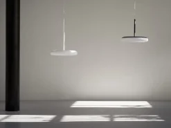 AGO Mozzi pendellampa, dimbar, stor, grå