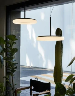 AGO Mozzi pendellampa, dimbar, stor, äggvit