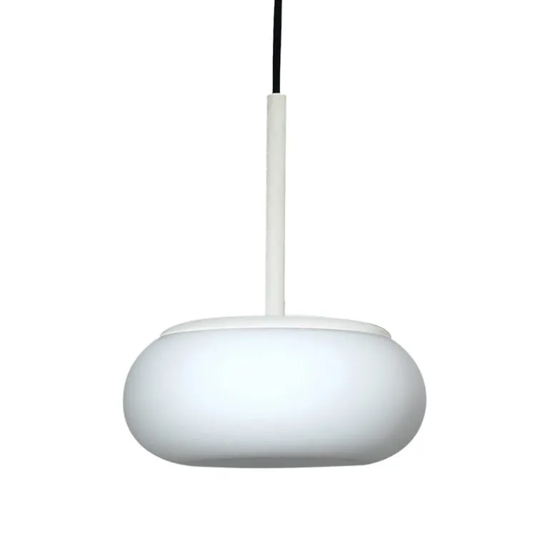 AGO Mozzi pendellampa, dimbar, liten, äggvit