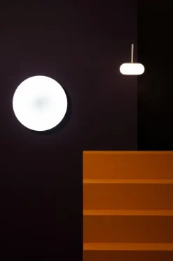 AGO Mozzi pendellampa, dimbar, liten, äggvit