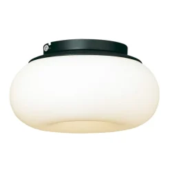 AGO Mozzi tak-/vägglampa, dimbar, liten, träkol