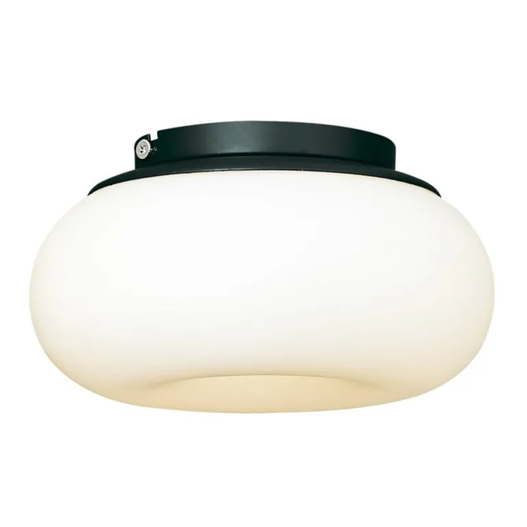 AGO Mozzi tak-/vägglampa, dimbar, liten, träkol