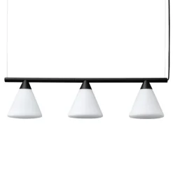 AGO Probe pendellampa, glas, svart