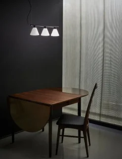 AGO Probe pendellampa, glas, svart