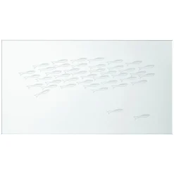 Ainutlaatuinen Saaristomeri Baltic Herrings glaskonst, stor