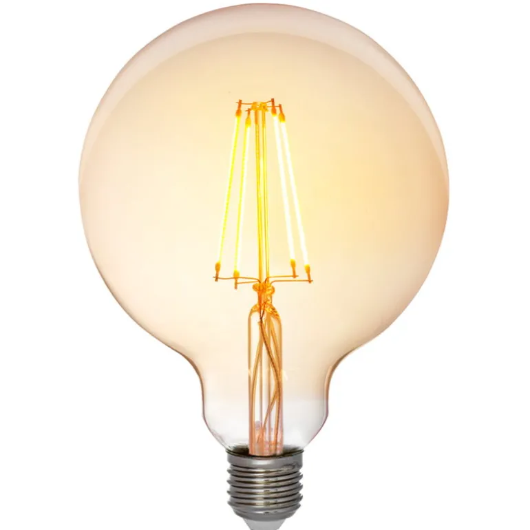 Airam LED Decor Amber Globe G125 lampa 1,3W E27 125lm