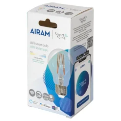 Airam SmartHome WiFi LED-lampa A60, E27 4,5 W 470 lm 2700–6500 K, klar