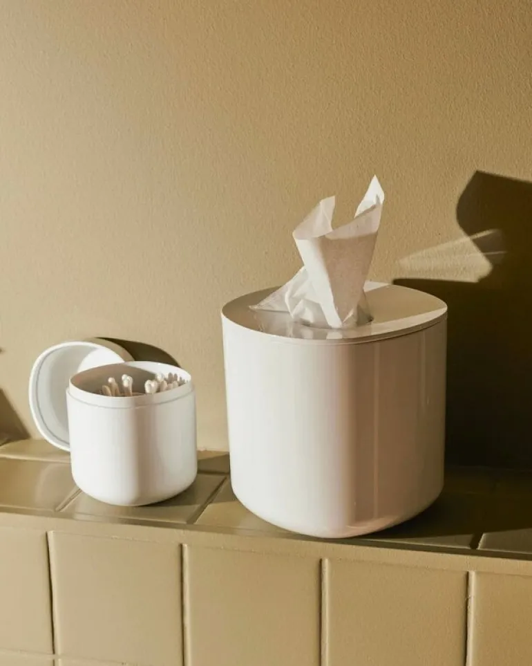 Alessi Birillo servetthållare, 15 cm, vit