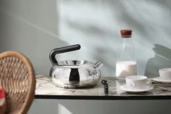 Alessi Bulbul vattenkokare, stål - svart