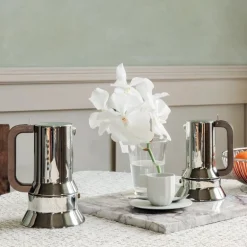 Alessi Espresso 9090 espressobryggare, 6 koppar