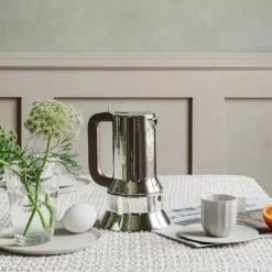 Alessi Espresso 9090 espressobryggare, 6 koppar