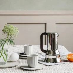 Alessi Espresso 9090 espressobryggare, 3 koppar