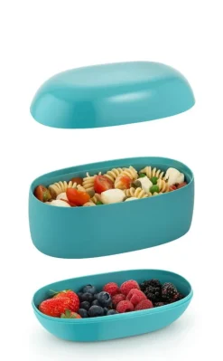 Alessi Food à porter lunchlåda, ljusgrå