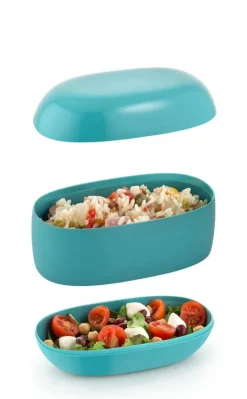 Alessi Food à porter lunchlåda, ljusgrå