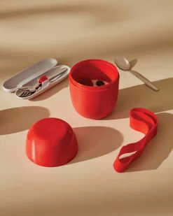 Alessi Food à porter lunchburk, ljusblå