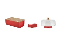 Alessi Mattina tårtfat, rött