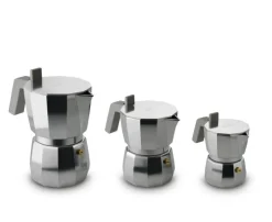 Alessi Moka espressomaskin, 3 koppar