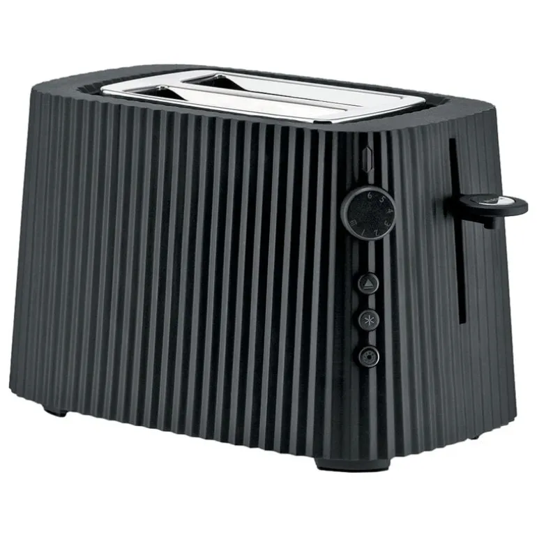 Alessi Plissé brödrost, svart