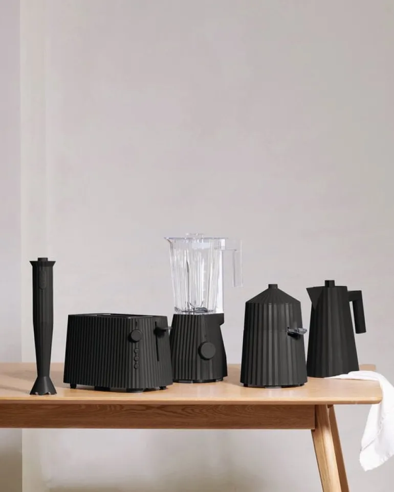 Alessi Plissé brödrost, svart